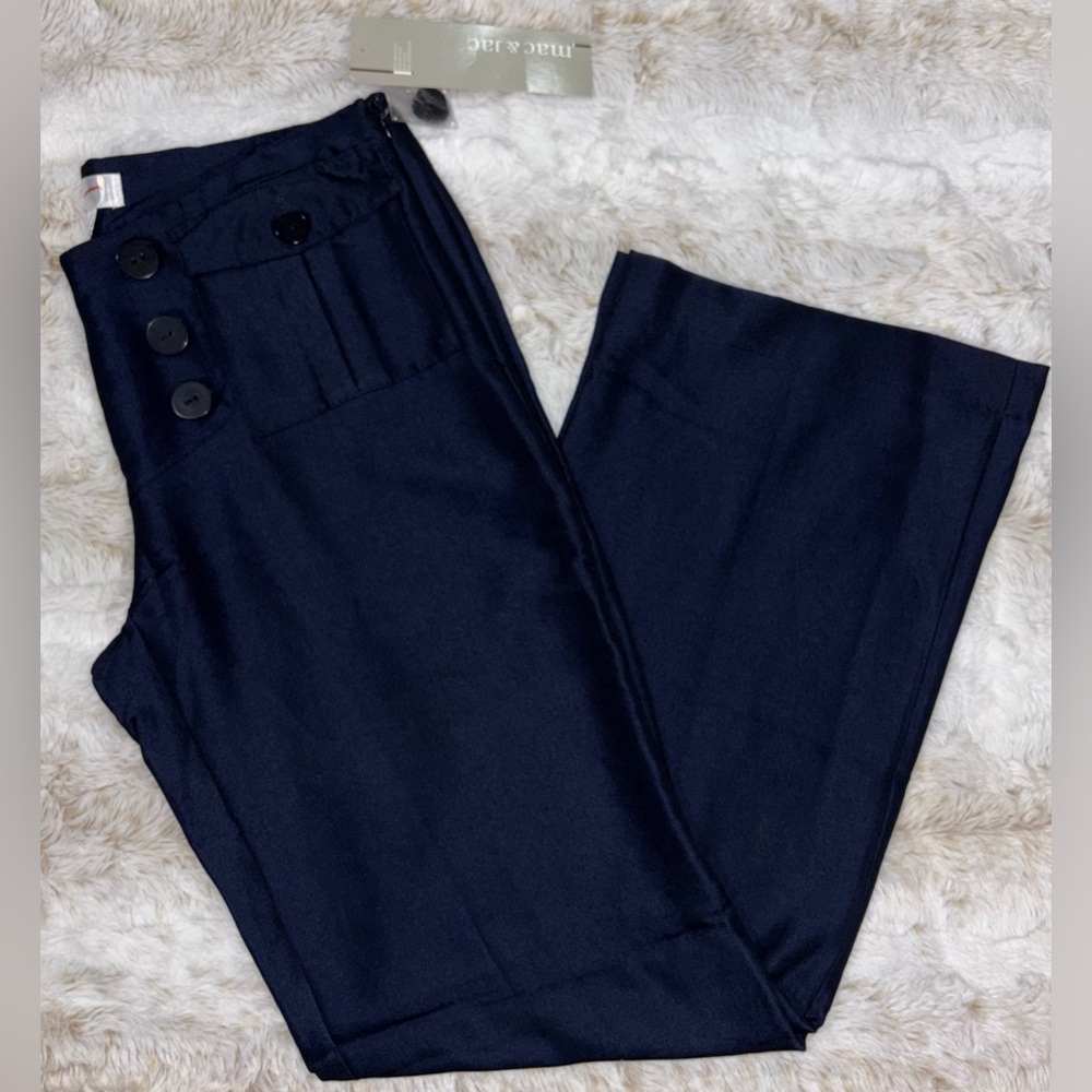 Mac & Jac Navy Blue Pants Size 10 NWT